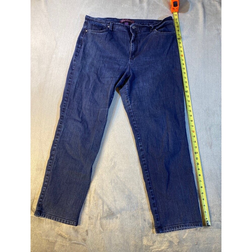 Gloria Vanderbilt, Blue Denim Jeans, Size 18 Excellent Condition Preowned